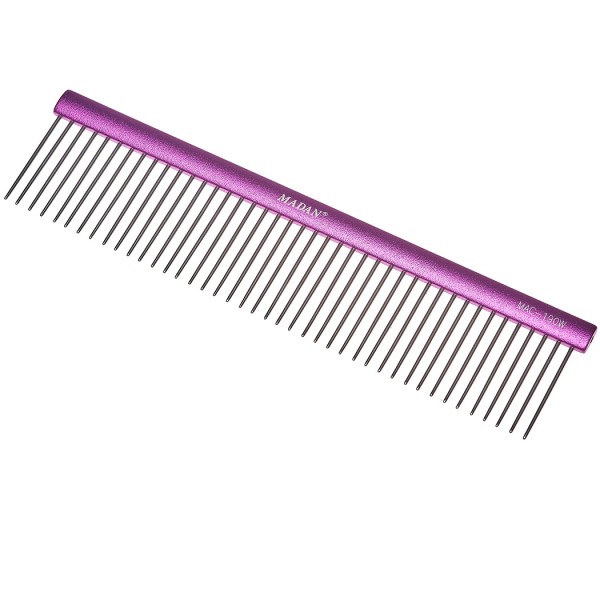 Madan Professional Light Comb 19cm - Abstand 3 mm / Stifte 3,5 cm - Purple