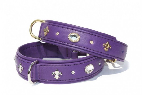 Collars Lavender (iron chromed) silver colors