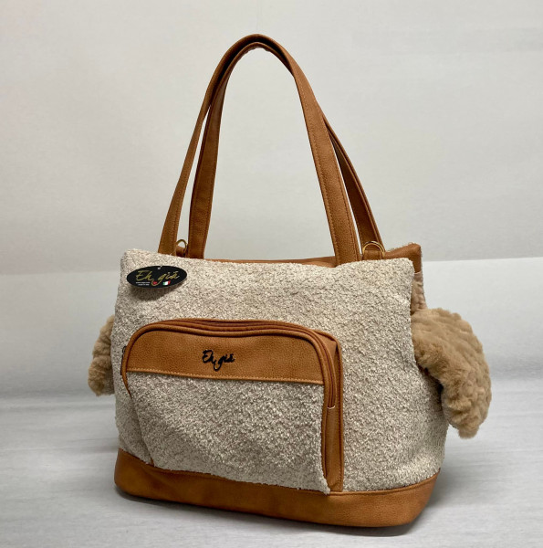 Eh Gia Glamours Carrier - mit abnehmbarer Decke - Camel