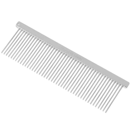 Greyhound Comb 4,5" - professioneller Metallkamm mit mittlerem Zahnabstand, 11 cm