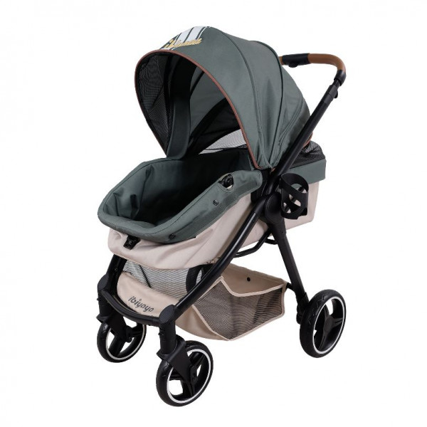 Ibiyaya® Hundebuggy Retro Luxe Stroller - FS2102-GN - Salbei
