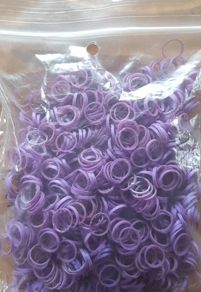 Lainee Ltd. Zopfgummis / Top Knot bands / 5/16 " - amethyst