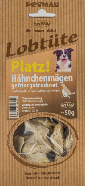 Petman Lobtüte PLATZ! Hähnchenmägen 50 g