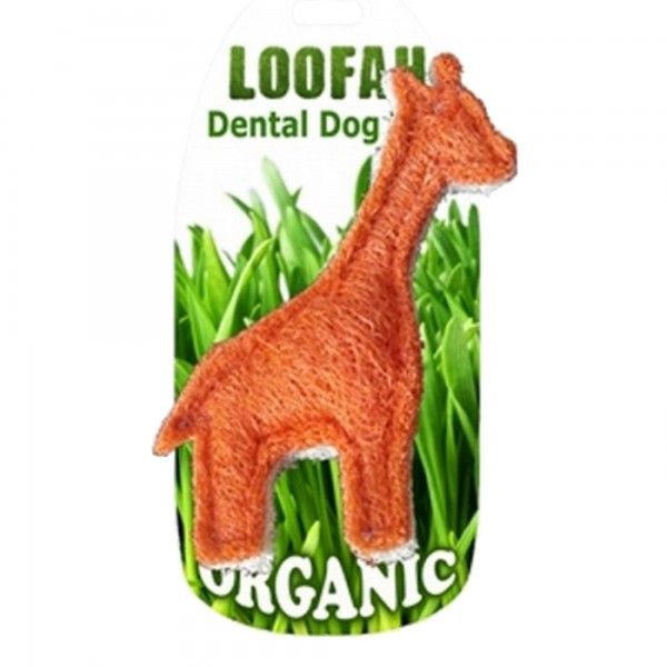 HD LOOFAH Luffa Giraffe - 100% natürliches Zahn Spielzeug