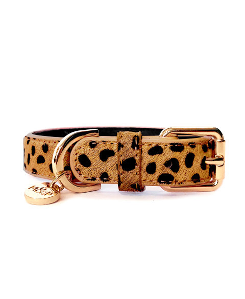 Milk & Pepper Hundehalsband En Cuir Lynx