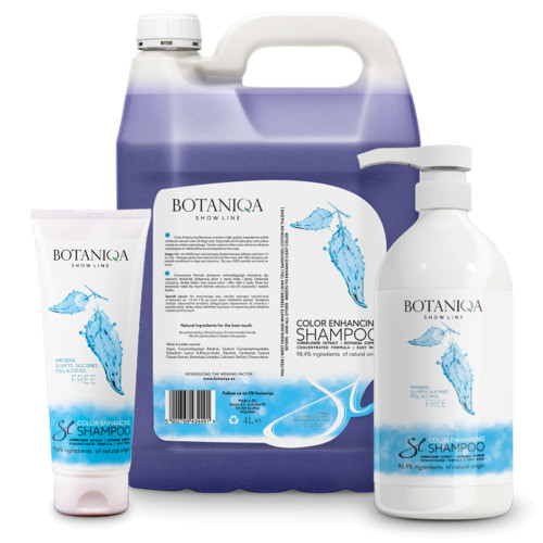 BOTANIQA SHOW LINE Color Enhancing Shampoo - für weißes und helles Haar / Fell