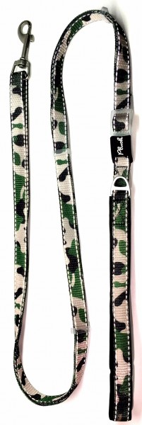 Plush Adjustable Reflective Leash - Camo