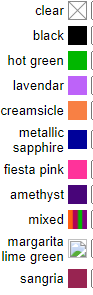 Lainee Ltd. Zopfgummis / Top Knot bands / small / 1/4" - verschieden Farben